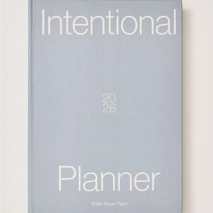 Wilde House Paper 2026 Intentional Planner